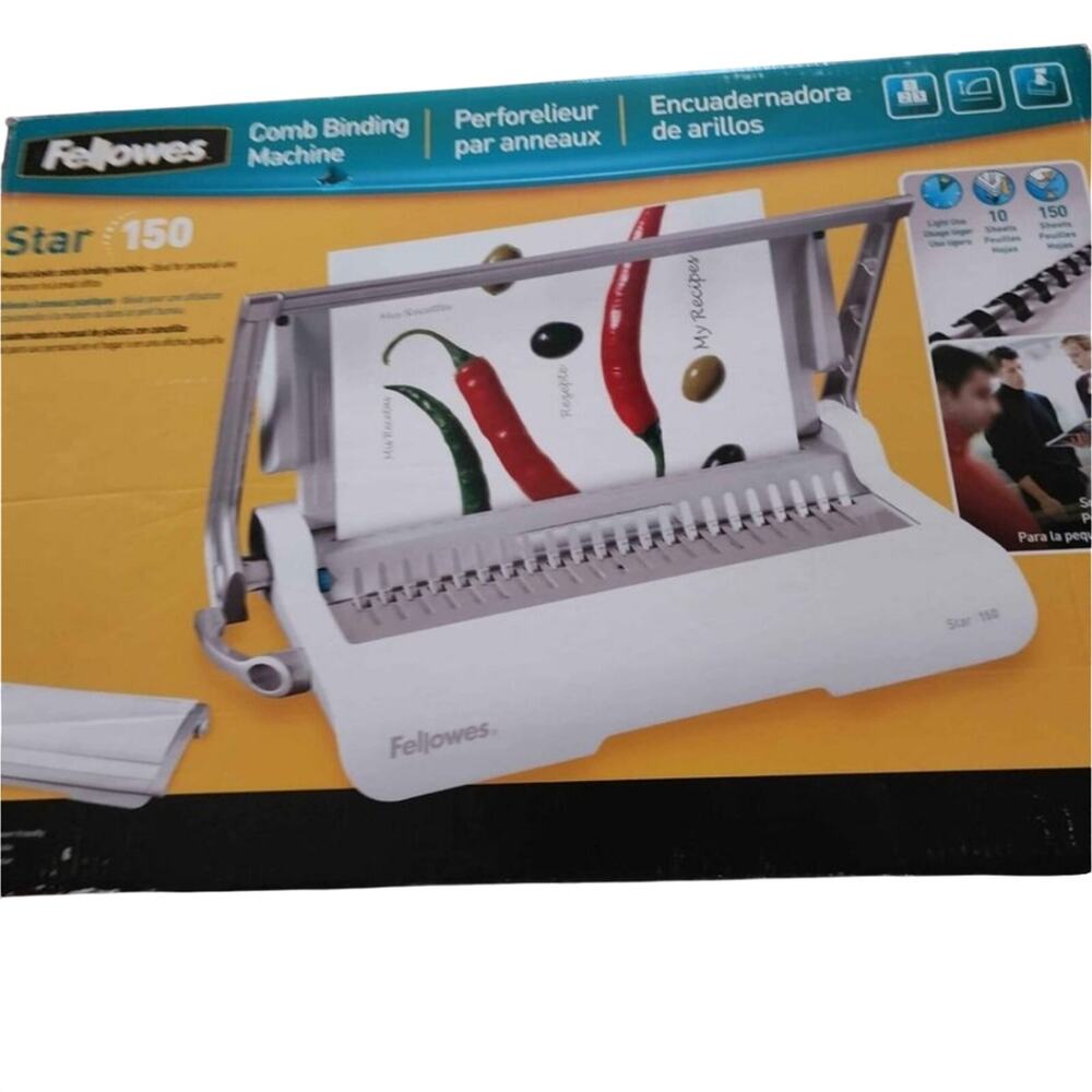 FELLOWES NWT STAR 150 MANUAL COMB BINDING MACHINE
